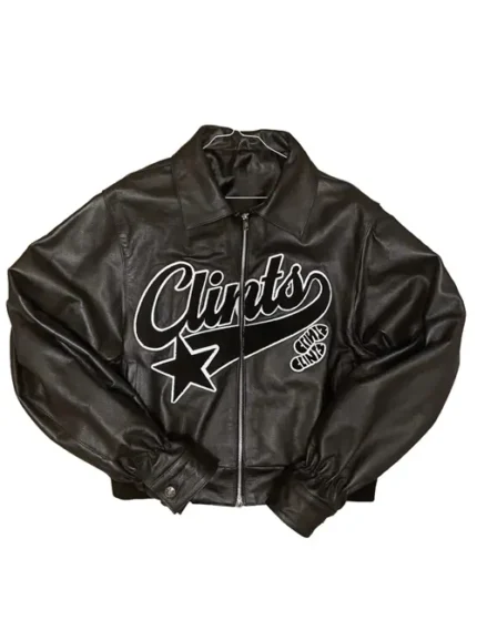 Clints Inc Leather Jacket – Black