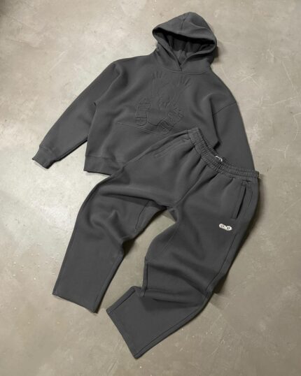 Clints Inc Step Hoodie and Sweatpant Set Grey