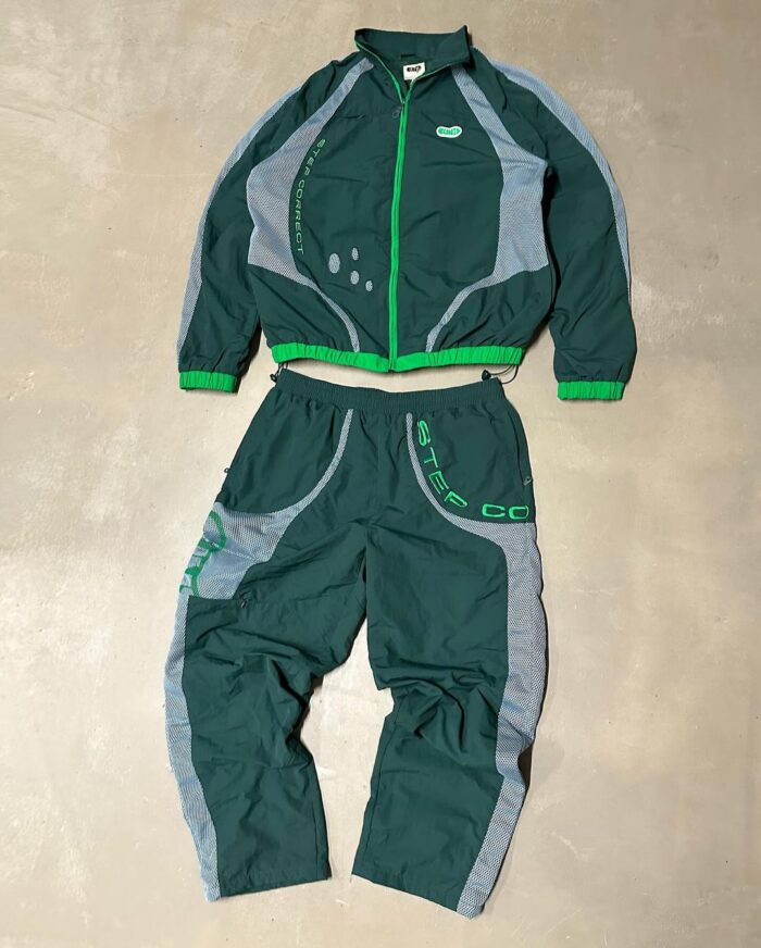 Clints Fusion Tech Tracksuit Green