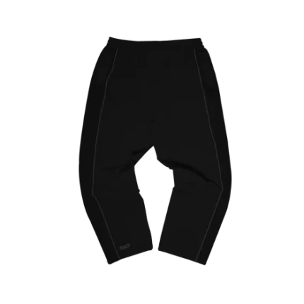 ⁠Rippled Nylon Pant - Black