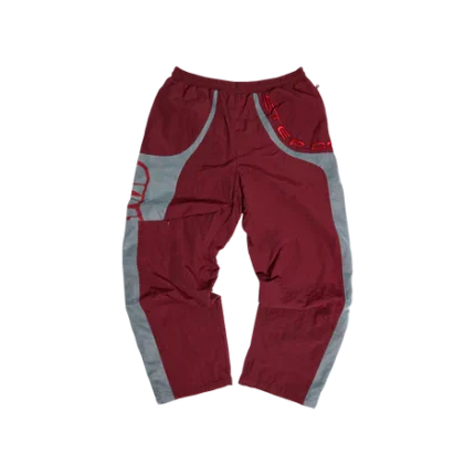 Fusion-Tec Track Pant - Burgundy/Sky Blue