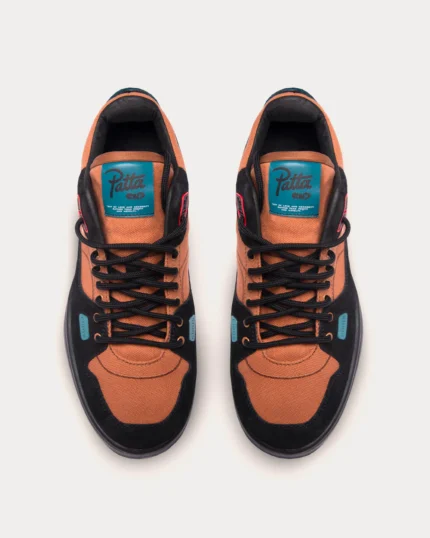 x Patta Steppers Black Brown Teal Green Low Top Sneakers