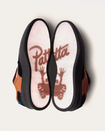 x Patta Steppers Black Brown Teal Green Low Top Sneakers