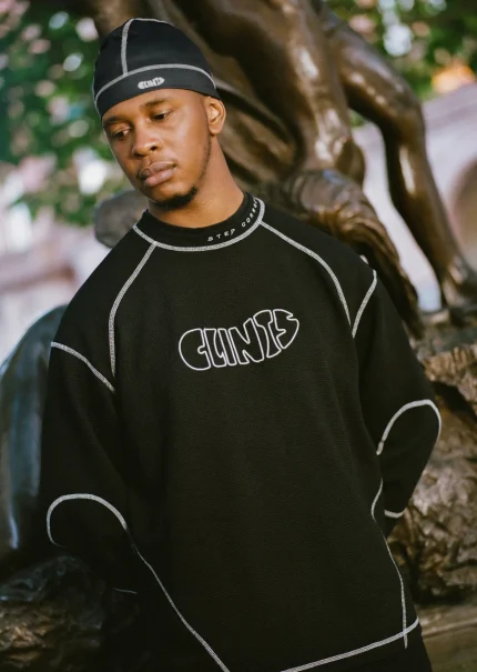 Clints Classic Waffle Tee - Black