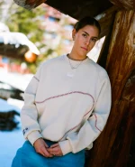 Baseball Sweatshirt - Beige