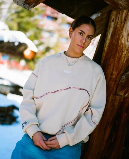 Baseball Sweatshirt - Beige