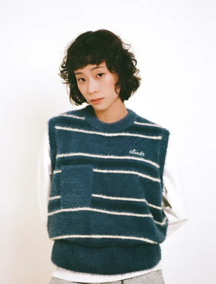 Clints Stripe knit - Blue