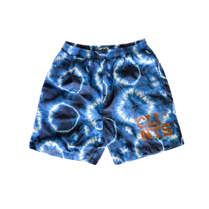 Translucent Tie Dye Shorts - Blue
