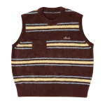 Clints Stripe Mohair knit - Brown