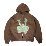 Stencil Hoodie - Brown