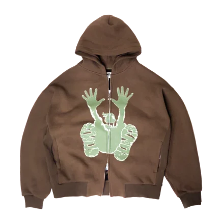 Stencil Hoodie - Brown