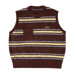 Clints Stripe Mohair knit - Brown