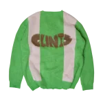 Clints Mohair Diamond Cardigan - Green/Grey