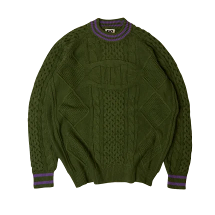 Clints Clints Cable Knit - Green