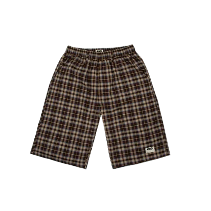 Clints Plaid Shorts - Brown