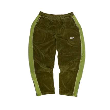 Velour track - Olive Green pant