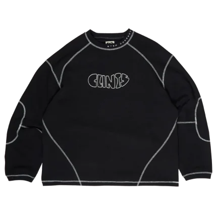 Clints Classic Waffle Tee - Black