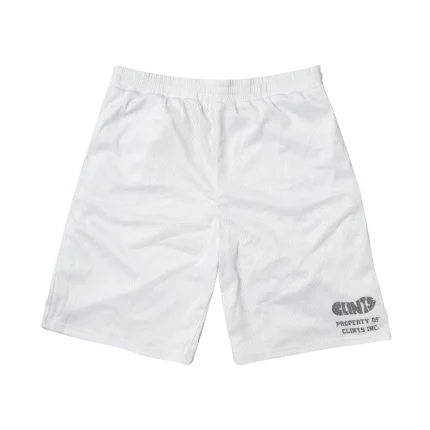 Translucent Mesh Shorts - White