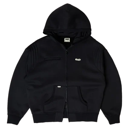 Clints Pintuck Essential Hoodie - Black