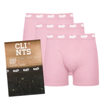 Clints Pink Boxers (3 Pack)