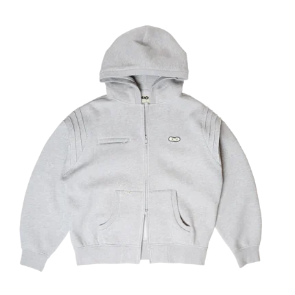 Clints Pintuck Essential Hoodie - Grey