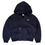 Clints Pintuck Essential Hoodie - Navy Blue