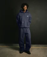 Clints Pintuck Essential Sweatpants - Navy Blue
