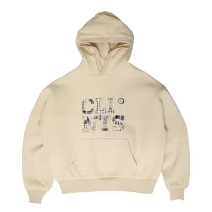 Clints Patch Work Hoodie - Cream