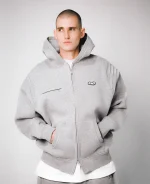 Clints Pintuck Essential Hoodie - Grey