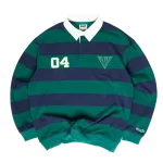 Clints Rugby Polo - Green/Blue