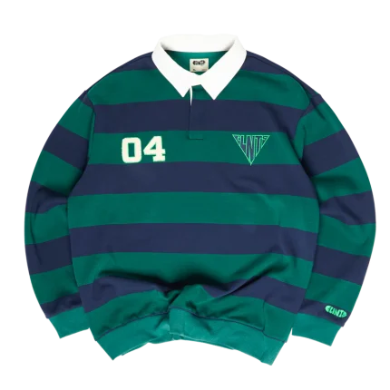 Clints Rugby Polo - Green/Blue