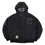 Clints Hooded Needle Punch Bomber