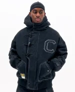 Clints Hooded Needle Punch Bomber