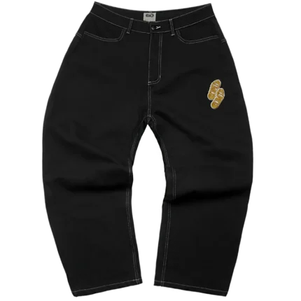 Clints Phat Denim Pants - Black