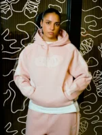 Clints Fleece Pink Hoodie
