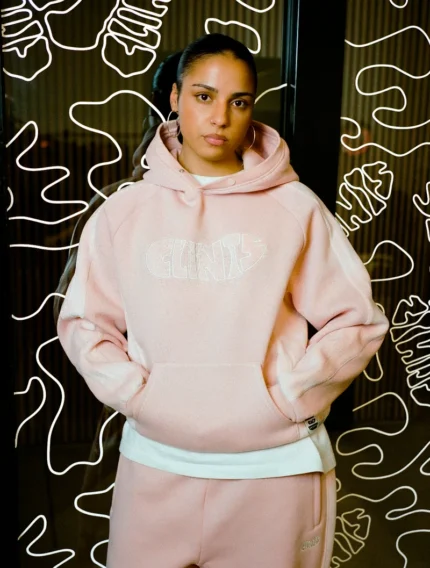 Clints Fleece Pink Hoodie