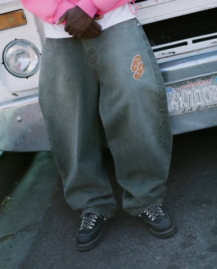 Clints Phat Denim Pants - Green