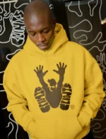 Clints Stencil Hoodie - Mustard