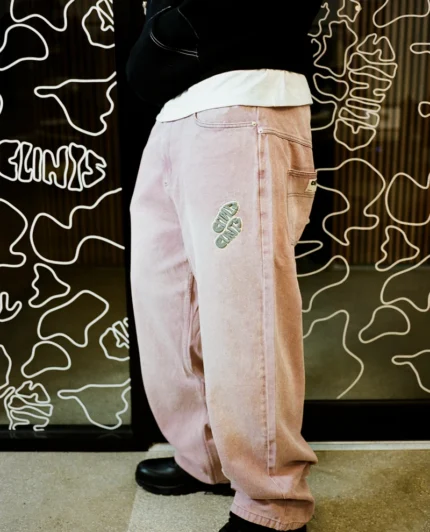 Clints Phat Denim Pants - Pink