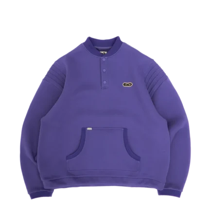 Clints Pintuck Crewneck - Purple
