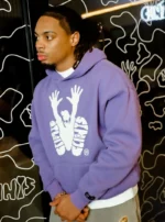 Clints Stencil Hoodie - Purple