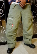 Clints Needle Punch Cargos - Green