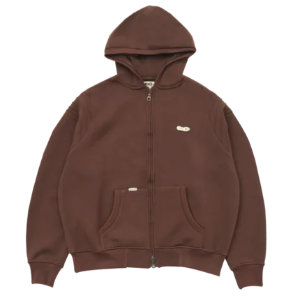 Clints Pintuck Brown Hoodie
