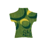 'Clints Pleated Crop Top - Green