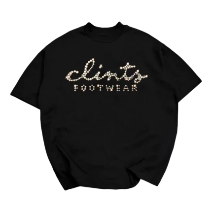 'Clints Pearl Script- Heavyweight Tee