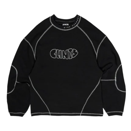 Clints Classic Waffle Tee - Black